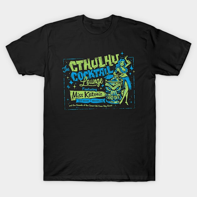 Cthulhu Cocktail Lounge T-Shirt by heartattackjack